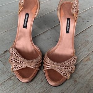 Pale pink blush Giorgio Armani heels, 40/size 9